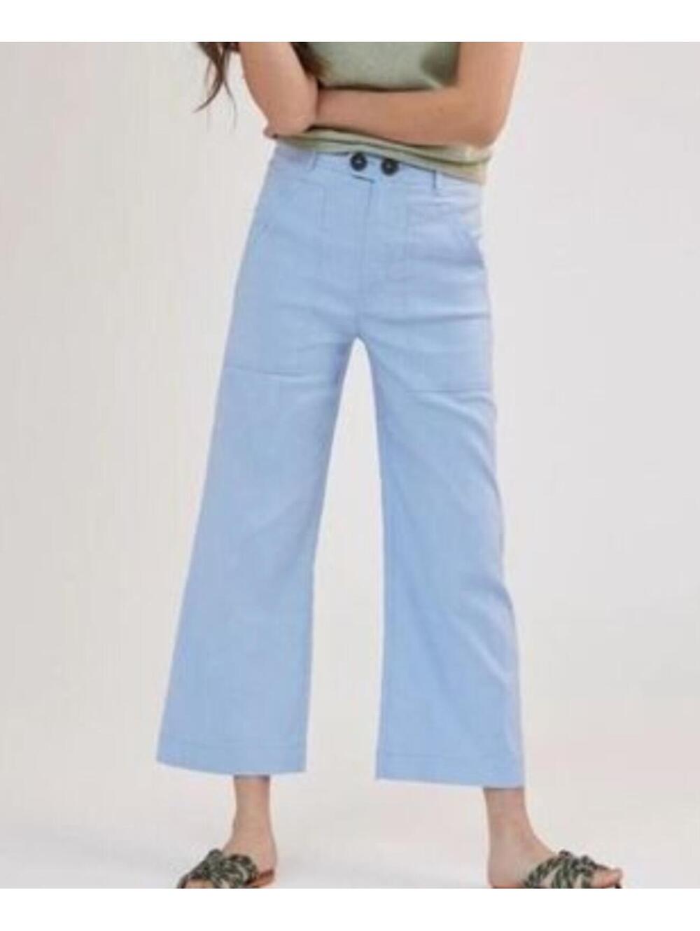 MAEVE light blue Collette wide leg pants sz 0